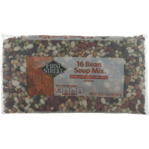 First Street Soup Mix, 16 Bean