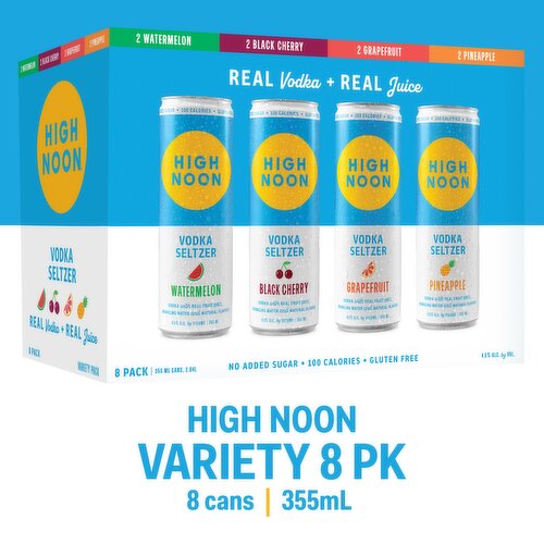 High Noon Vodka Hard Seltzer Variety Pack 8 pk