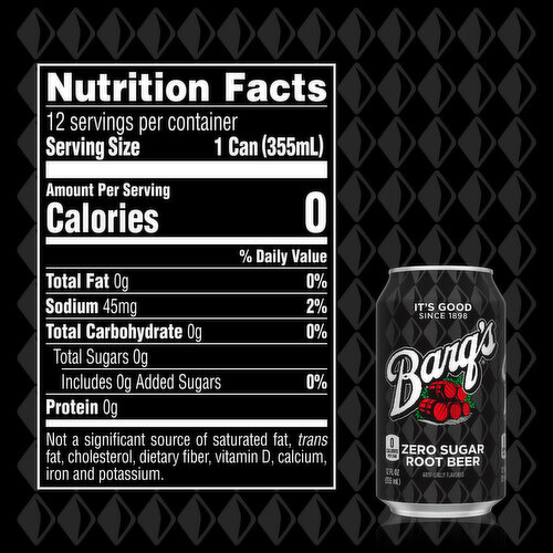 Barq's  Sugar Root Beer Soda Soft Drink
