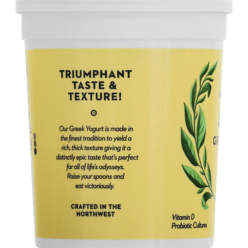 Zoi Yogurt, Greek, Lemon Cream, Blended