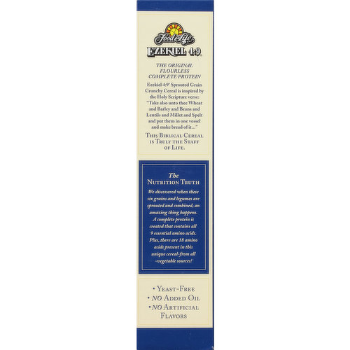Food for Life Cereal, Sprouted Crunchy, Flourless, Golden Flax