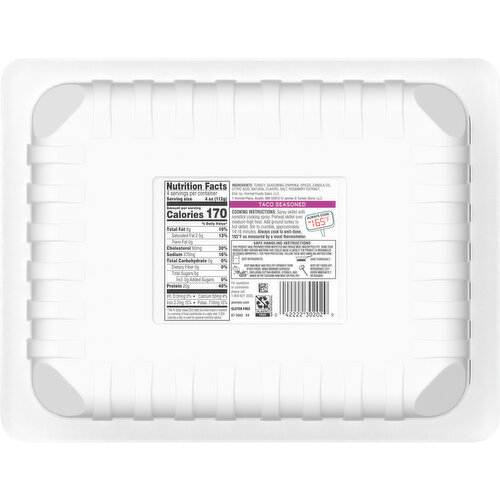 Jennie-O 93%/7% Fresh Taco Seasoned Ground Turkey