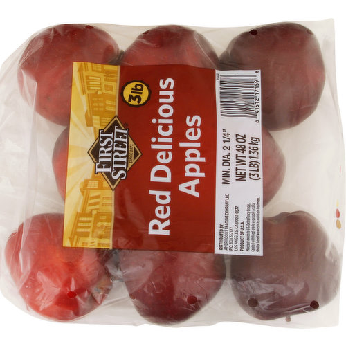 First Street Apples, Red Delicious