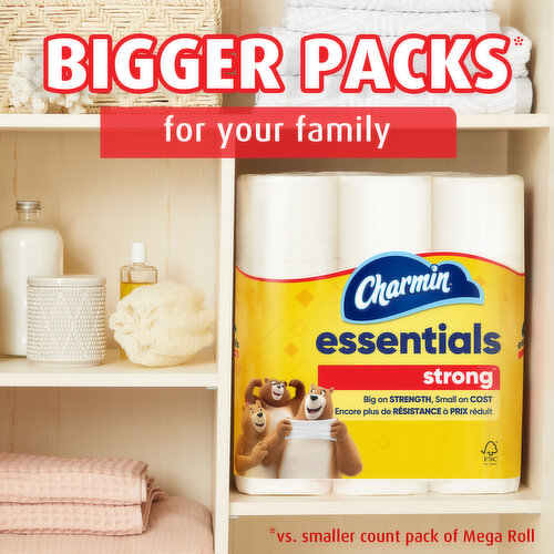 Charmin Essentials Strong Toilet Paper Mega Rolls