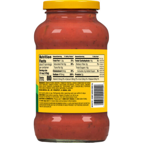 Ragu Sauce, Garden Combination, Chunky