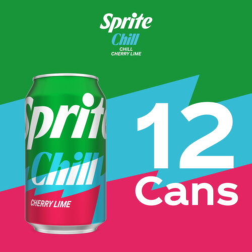 Sprite ® Chill Cherry Lime Natural Flavor Soda Soft Drink Cans