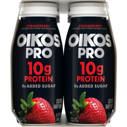 Oikos Pro Dairy Drink, Cultured, Strawberry