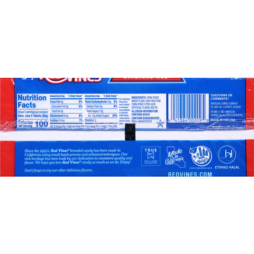 Red Vines Twists Original Red Candy