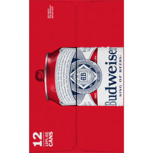 Budweiser American Lager Beer 12 pk/12 oz