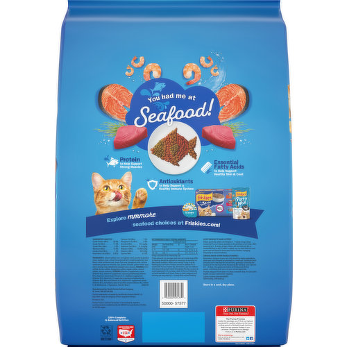 Friskies Cat Food, Salmon, Tuna, Shrimp & Seaweed, Seafood Sensations