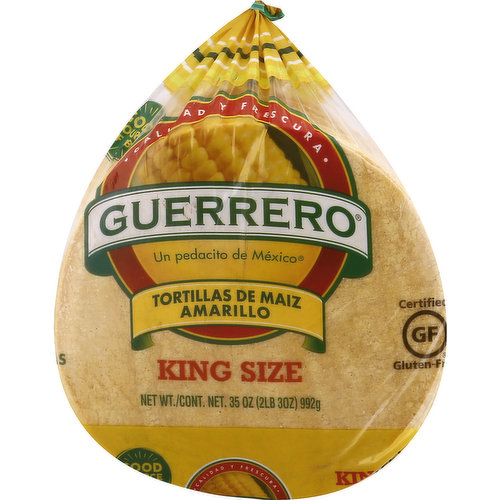 Guerrero Tortillas, Corn, King Size