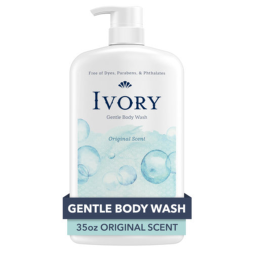 Ivory Mild & Gentle Body Wash, Original Scent, 35oz