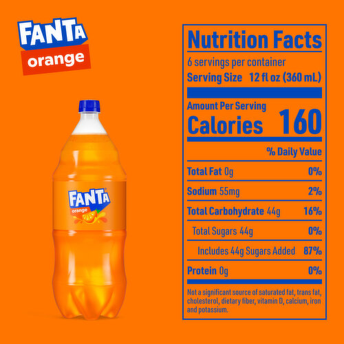 Fanta Orange Soda Soft Drink Bottle