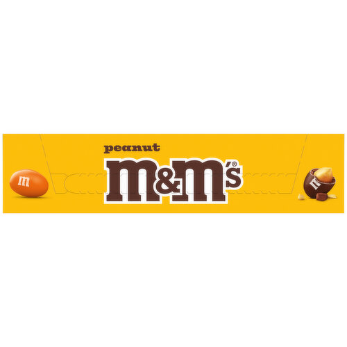 M&M'S M&M'S Individually Wrapped Peanut Milk Chocolate Candy Bulk, 1.74 Oz Packs, 48 Ct Box