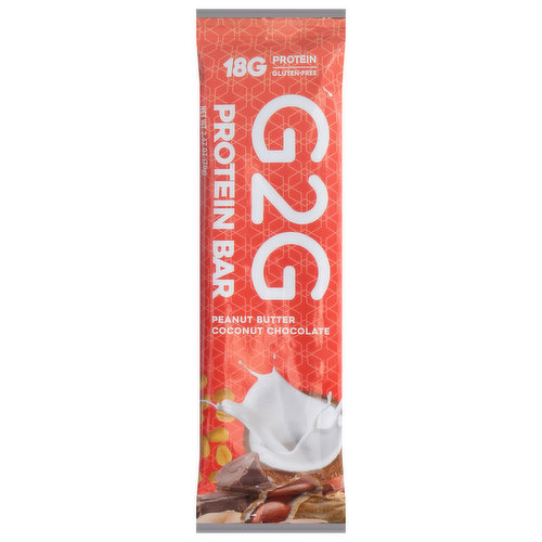 G2G Protein Bar, Peanut Butter Coconut Chocolate
