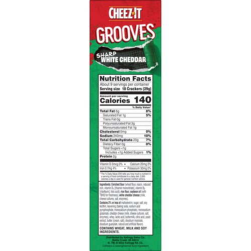 Cheez-It Crunchy Cheese Crackers, Sharp White Cheddar