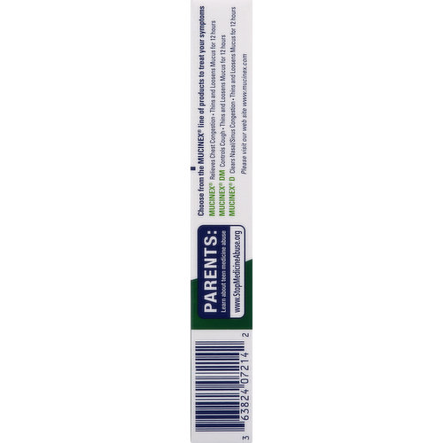 Mucinex Expectorant & Cough Suppressant, 12 Hour, Maximum Strength, Extended-Release Bi-Layer Tablets