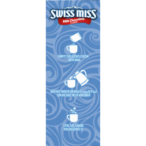 Swiss Miss Hot Cocoa Mix, Milk Chocolate Flavor