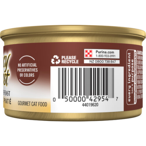 Fancy Feast Car Food, Gourmet, Tender Beef Feast, Classic Pate
