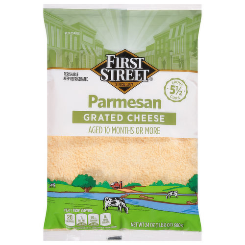 First Street Grated Cheese, Parmesan