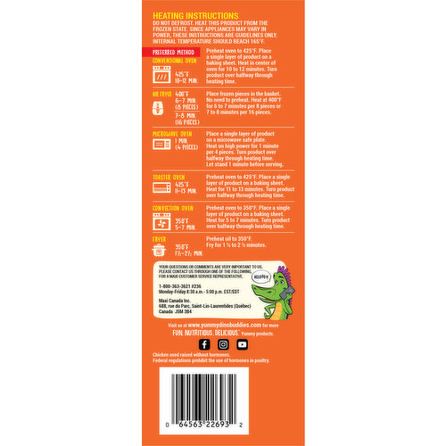 Yummy Dinosaur-Shaped Chicken Breast Nuggets