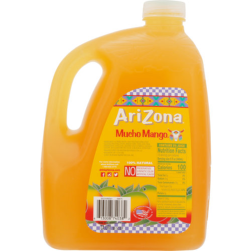 AriZona Fruit Juice Cocktail, Mucho Mango