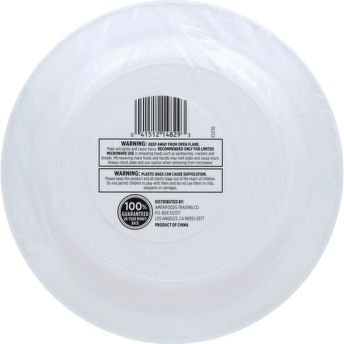 First Street Plastic Plates, Master Series, 7-1/2 Inches