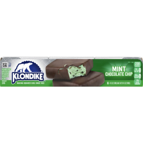Klondike Frozen Dairy Dessert Bars, Mint Chocolate Chip