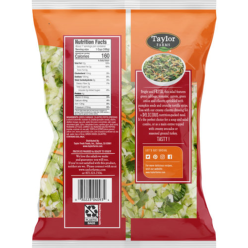 Taylor Farms Chopped Kit, Southwest, Family Size