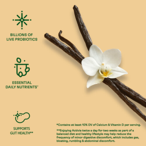 Activia Vanilla Probiotic Low Fat Yogurt