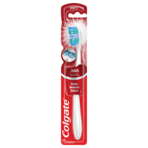Colgate Adult Manual Whitening Toothbrush, Soft