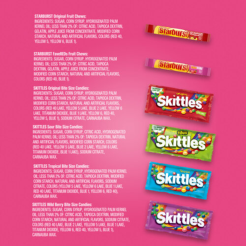 Starburst Skittles Variety, Mars Wrigley Candy, Variety Pack