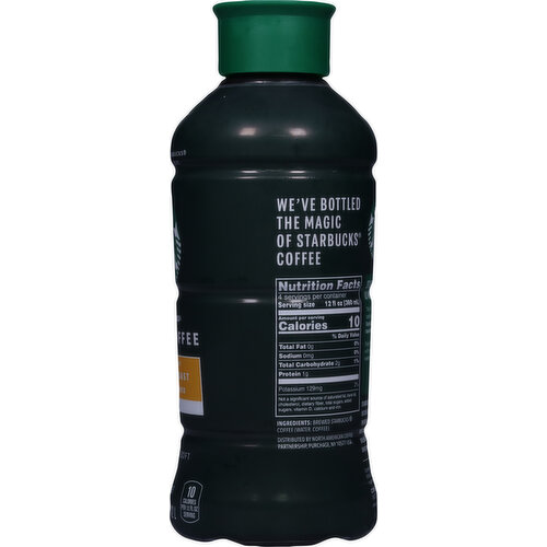 Starbucks Iced Coffee, Blonde Roast, Unsweetened, Black