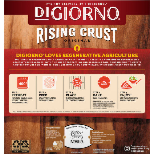 DiGiorno Pizza, Supreme, Rising Crust, Original