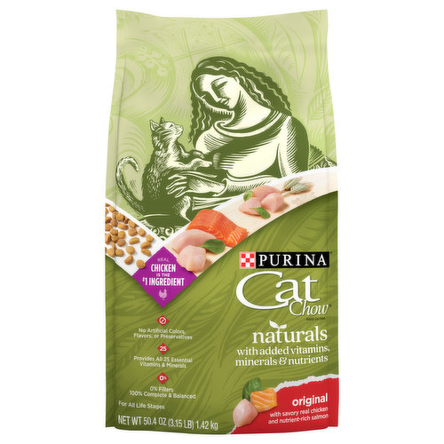 Cat Chow Cat Food, Naturals, Original, For All Life Stages