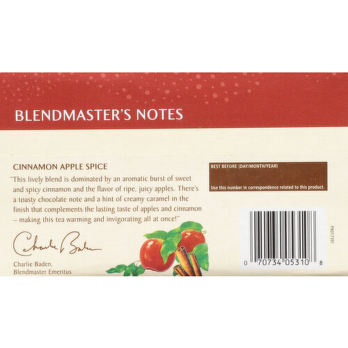 Celestial Seasonings Herbal Tea, Caffeine Free, Cinnamon Apple Spice, Tea Bags