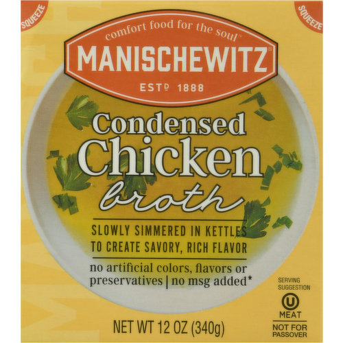 Manischewitz Broth, Chicken, Condensed