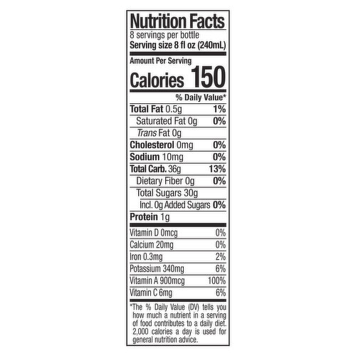 Naked No Sugar Added Mighty Mango Juice
