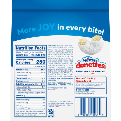 Hostess Powdered Mini Donettes