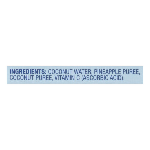 Vita Coco Coconut Water, Pineapple, 4 Pack