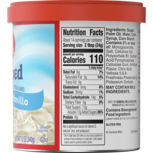 Betty Crocker Whipped Vanilla Frosting