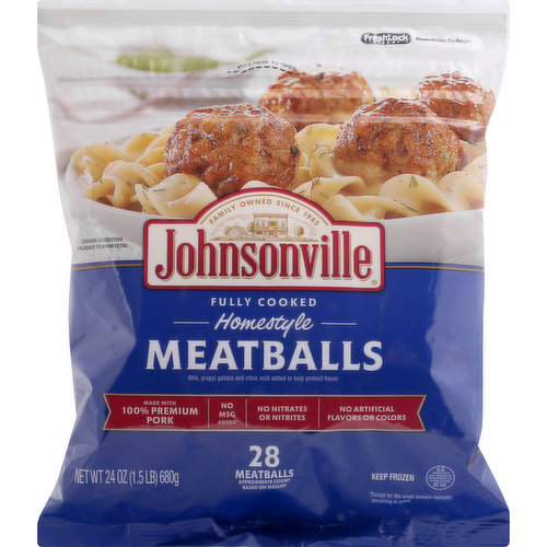 Johnsonville Meatballs, Homestyle