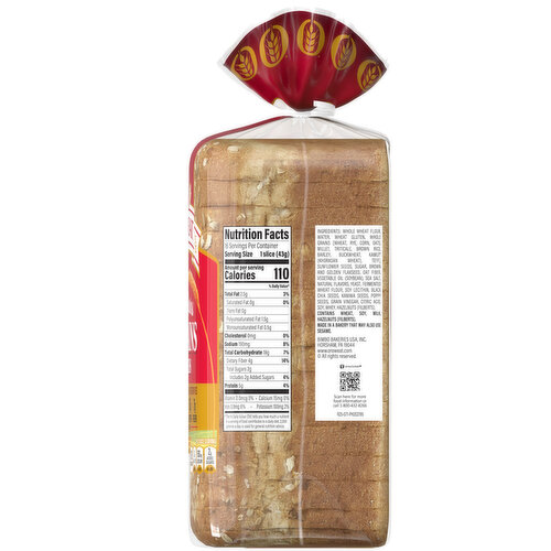 Oroweat 12 Grains and Seeds Bread, 24 oz