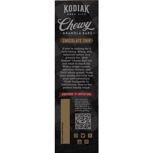 Kodiak Granola Bars, Chocolate Chip, Chewy