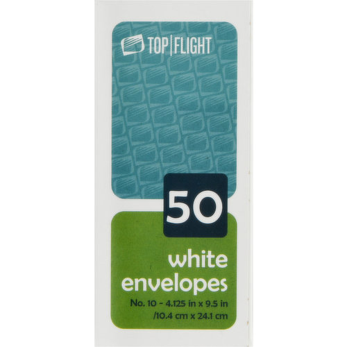 Top Flight Envelopes, White