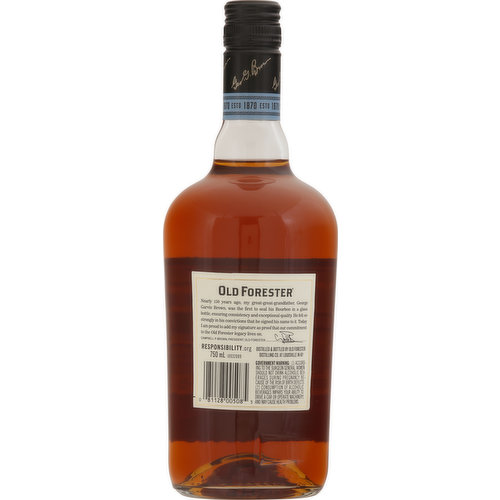 Old Forester Whisky, Bourbon, Kentucky Straight