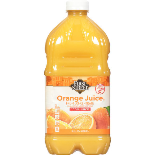 First Street 100% Juice, Orange - Smart & Final