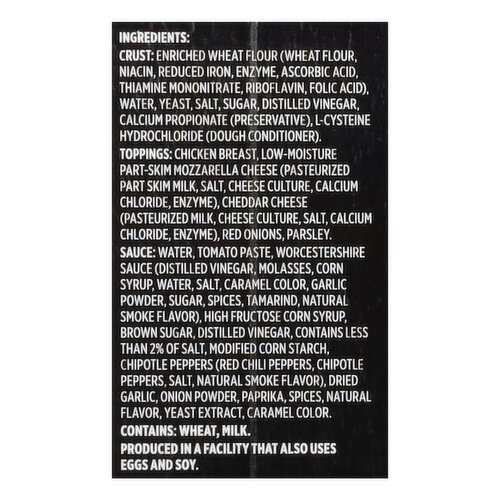 First Street Pizza, Thin Crust, BBQ Flavored Chicken