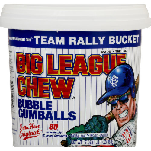 Bubble Gum Balls, Outta' Here Original, 80 Balls/tub Bubble Gum Balls, Outta' Here Original, 80 Balls/tub