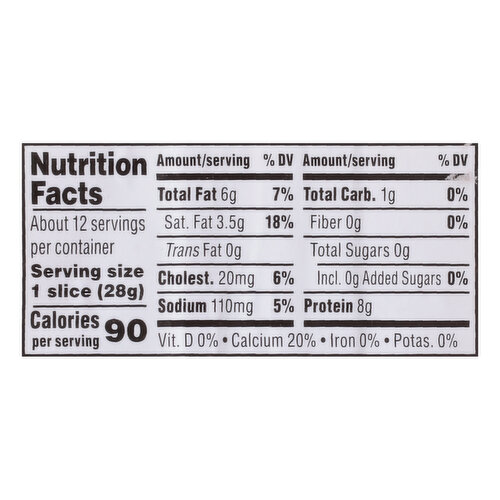 First Street Swiss Cheese, Reduced Fat, Sliced